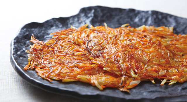 にんじんとじゃがいものカリカリ焼き 22年 365日レシピカレンダー にんじんとじゃがいものカリカリ焼き 22年 365日レシピカレンダー